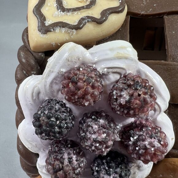 Clay Basket Of Cookies Centerpiece Holiday Sugar And Fruit Cookies - Picture 9 of 9